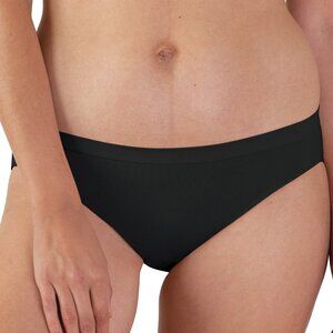 Bravado Designs Women's Mid-Rise Seamless Panty, Black, Medium/large